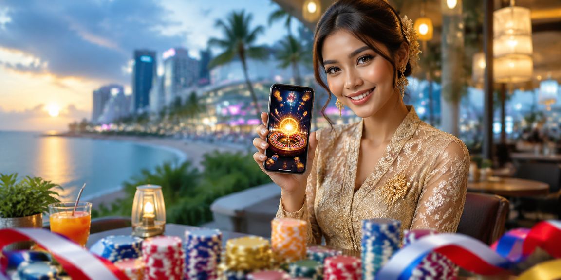 Pengguna Johor Bahru mengakses platform pertaruhan sukan dalam pakaian tradisional kebaya
