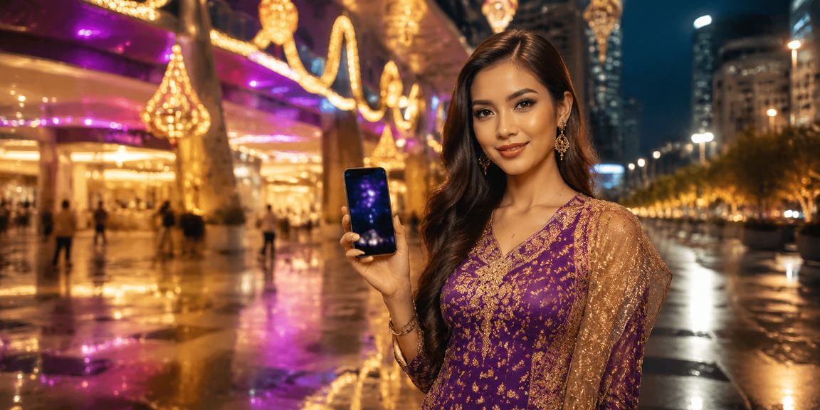Pengguna Sarawak menggunakan aplikasi kasino slot pada telefon pintar